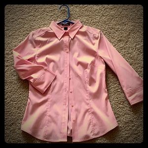 Express Pink Button Down Shirt Stretch